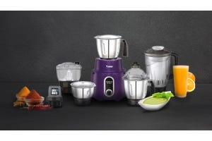 A collection of Prestige mixer grinders
