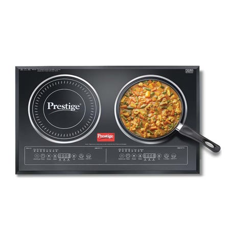 Double induction cooktop