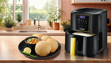 Tasty Air Fryer Zero Oil Poori Recipe 