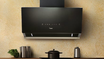 Prestige Auto-Clean Glass Kitchen Hood Provo 900