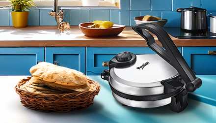 Make roti in a roti maker
